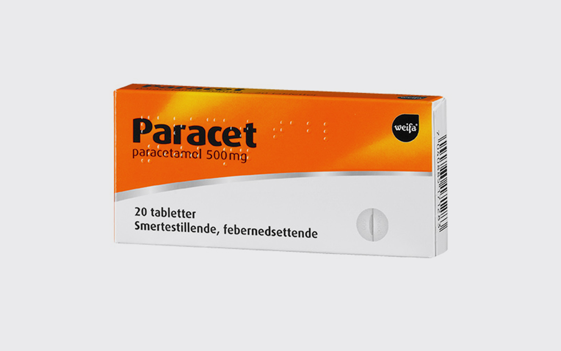 Orange Paracet pill box